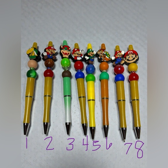 Custom Design Character Pens  each $6  - Multicolor - Picture 2 of 2
